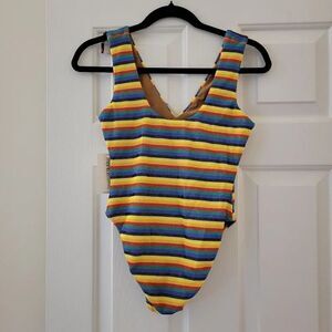 Montce Colorful Stripe One Piece Swimsuit S